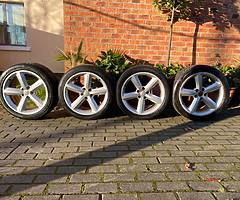 Audi sline genuine oem alloys good Tyres