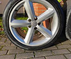 Audi sline genuine oem alloys good Tyres