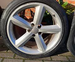 Audi sline genuine oem alloys good Tyres