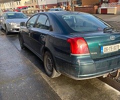 Toyota avensis 2005 nctd 05/20 taxed 01/20 diesel manual