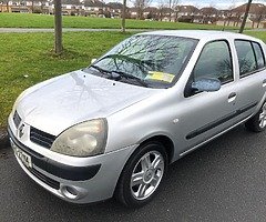 Renault Clio 2005 nctd 03/20 manual low miles 134k
