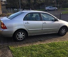 Selling my corrolla 03 pwo .nct and tax till the end of the month ...e/w e/m c/l gr8 car ..best ofer