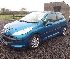 2007 Peugeot 207 nct mint condition