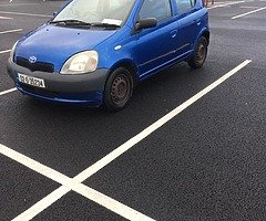 2002 Yaris 1.0 nct and tax