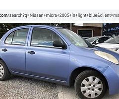 2005 Nissan Micra 1ltr Nct 05/20 €295