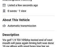VW GOLF 1.9 TDI COMFORT LINE - Image 5/6