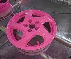 Alloy wheel refurbishment