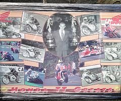 HONDA TT GREATS ORIGINAL Framed Photo Motorcycle Isle of Man TT Ulster Grand Prix Joey Dunlop NW200 - Image 3/3
