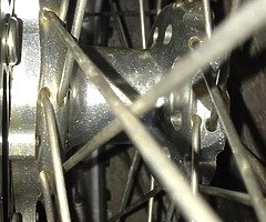 Excel rims with talon hubs and rental sprocket, good discs and n brand new bearings off a yz 125