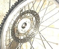 Excel rims with talon hubs and rental sprocket, good discs and n brand new bearings off a yz 125 - Image 3/4