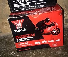 Yuaza 12v motorcycle battery.