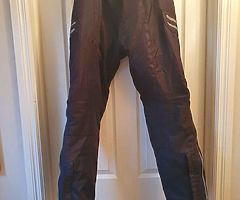 Waterproof motorbike trousers