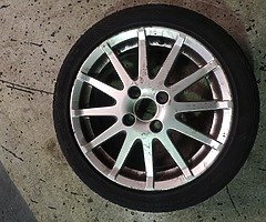 Ford fiesta alloys with tyres
