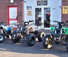 Last 1. UTILITY QUAD 125cc ¾ size Auto with reverse Farm Quad (CE), Fat Boi tyres Kids Childs