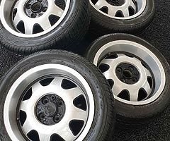 Aluline deep dish alloys 4x100 €300 ONO 205/50/15