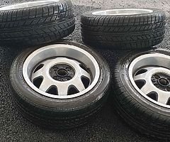 Aluline deep dish alloys 4x100 €300 ONO 205/50/15