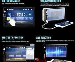 7 inch Bluetooth mp5 car radio video phone mirroring + free 12 Led reversing camera