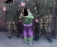 3 arny suits siz 1 large 2 mediun full suits pm me if into them 50e each or 3 for 100e