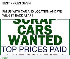 We buy old layups non starters any types of cars vans jeeps etc