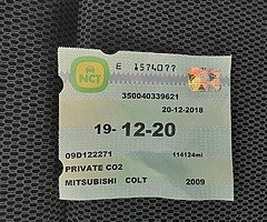 2009 Mitsubishi Colt 1.3 NCT 12/20