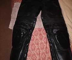 Belstaff leather motorcycle trousers size 32 waist