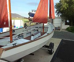 Drascombe Longboat in original condition with Yamaha 5HP outboard. Ready for the summer. Boat. Sail
