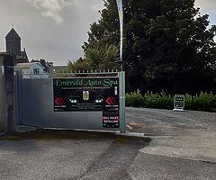 Car wash / valet business to let large yard