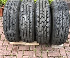 FORD TRANSIT 2008E 4 BRAN NEW TYRES ON STILL RIMS 215/75/16 C 116/114 R MATADOR. - Image 3/4