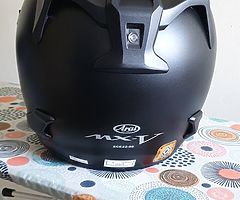 Arai MX-V Matt Black large + Answer Elite Gear 34/large