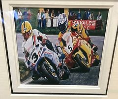 Joey Dunlop - Framed Collage Prints Isle of Man TT NW 200 Ulster Grand Prix IOM TT Dunlop Motorbikes - Image 3/8