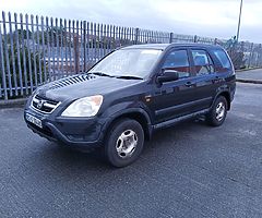 2002 honda crv 9 months tax