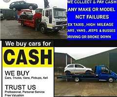 CASH FOR CARS VANS JEEPS TRUCKS CARAVANS CAMPERS