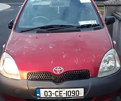 Toyota yaris 03 , nice little car,, cheap run around,,,