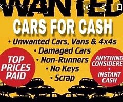 We buy all types of cars vans trucks 4x4s