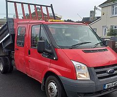 08 Ford transit crew cab tipper new doe - Image 1/5
