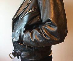 RST Leather Motorbike Jacket Size 38