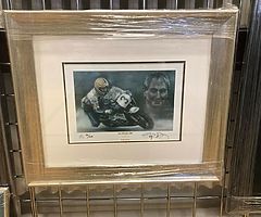 JOEY DUNLOP - Mounted & Framed Print by Artist "STEPHEN DOIG" No:50/295 Isle of Man TT NW200 BSB - Image 5/5