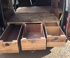 Van shelving/ false floor