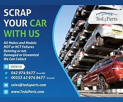 Top prices paid to scrap your Cars, Vans and Jeep – Free collection available!
