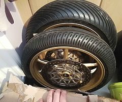 Triumph 675r wheels for sale. 2006-2012 fitment