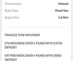 2014 Ford transit Connect Finance this van from €76 P/W - Image 9/10
