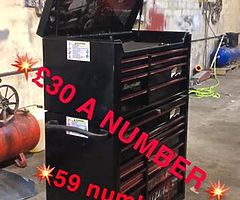 Snap on toolbox only 12 numbers left
