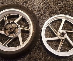 Vfr750 front wheel/cbr900rr rear wheel