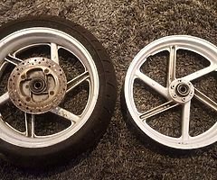 Vfr750 front wheel/cbr900rr rear wheel