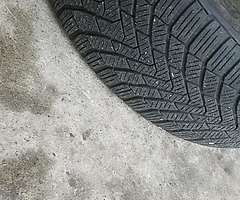 Alloy wheels of a jetta