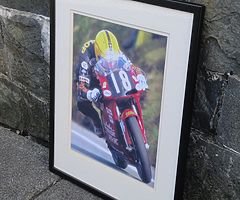 JOEY DUNLOP Framed Photo / Print Isle of Man TT NW200 Ulster Grand Prix NW 200 Motorbikes HONDA