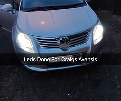 Led Headlight Bulbs - All Sizes In Stock - 1 Yr Warranty - Xenon Effect/ Brightness