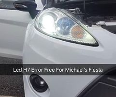 Led Headlight Bulbs - All Sizes In Stock - 1 Yr Warranty - Xenon Effect/ Brightness