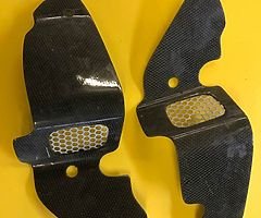 Yamaha 450 headlamp infill carbon fibre