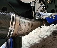 Scorpion exhaust removed of a k8 gsxr 1000. Very good condition.